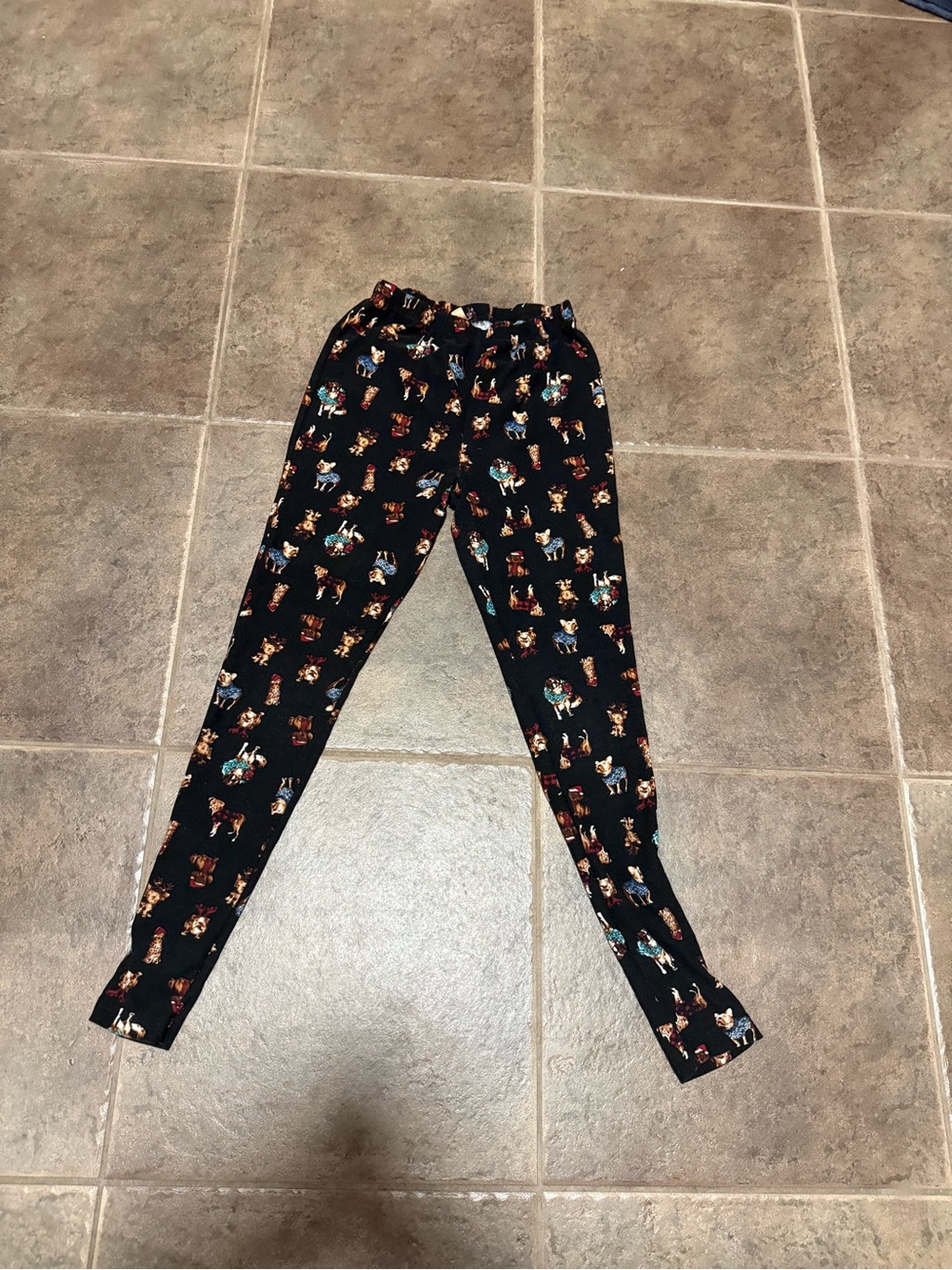 Denver Hayes Black Leggings with Colorful Animal Motif
